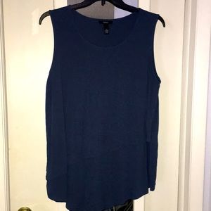 Alfani Plus size 2x sleeveless top dark blue
